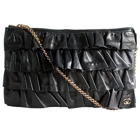 chanel ruffle clutch|chanel quilted bag.